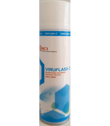 Aérosol gros débit bactéricide,fongicide,virucide 500 ml Spécial véhicules/Bureau