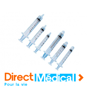 Seringue 10 ml discardit II 2 corps embout excentré