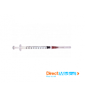 Seringue tuberculine avec aiguille 26g x 13 mm