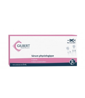 Sérum physiologique 100 doses de 5ml - Laboratoires GILBERT
