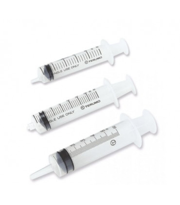 Seringue 3 pièces 20 ml embout excentré terumo