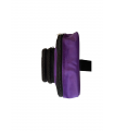 Sacoche de transport large violet de profil