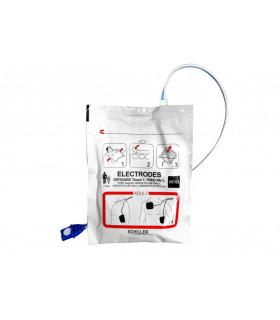 Electrode adulte pré-connectée défibrillateur Schiller FRED PA-1