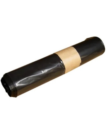 Sac poubelle 100L noir carton de 8 rouleaux