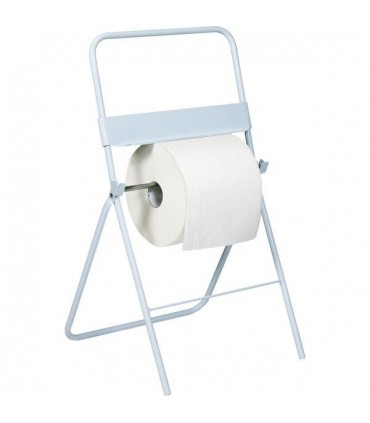 support devidoir sur pied metal laque avec roulettes Essuyage