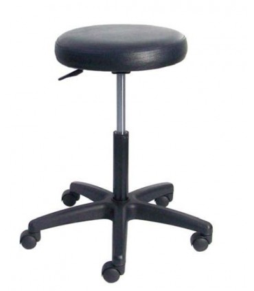 Tabouret INOX réglable NOIR Mobilier