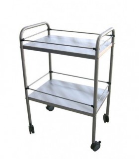 Guéridon Inox 2 plateaux Mobilier