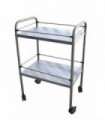 Guéridon Inox 2 plateaux Mobilier