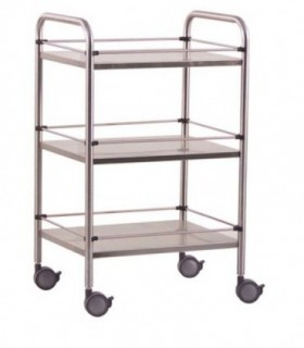 Guéridon Inox 3 plateaux Mobilier