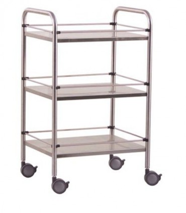 Guéridon Inox 3 plateaux Mobilier