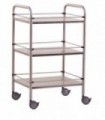 Guéridon Inox 3 plateaux Mobilier