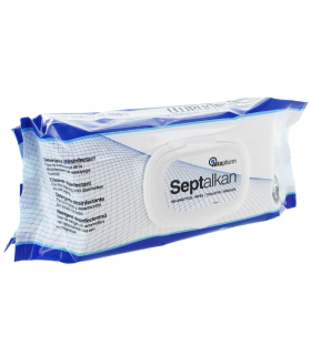 Lingettes Detergentes Désinfectantes Septalkan sachet de 100