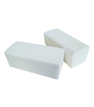 Essuie Main enchevêtré " V " Blanc 21X21 cm Ecolabel