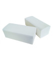 Essuie Main enchevêtré " V " Blanc 21X21 cm Ecolabel