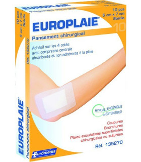 Pansement Non Tisse Sterile 10X10 Cm