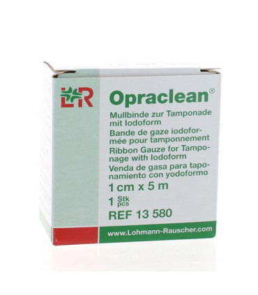 Meche De Gaze 1 cm x 5 m Iodoformée OPRACLEAN