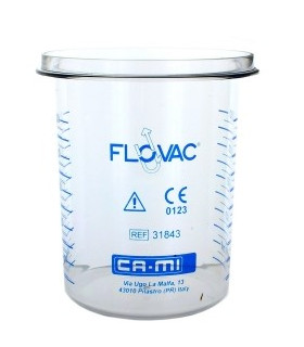 BOCAL POUR SACHET RECEPTABLE 1000ML FLOVAC
