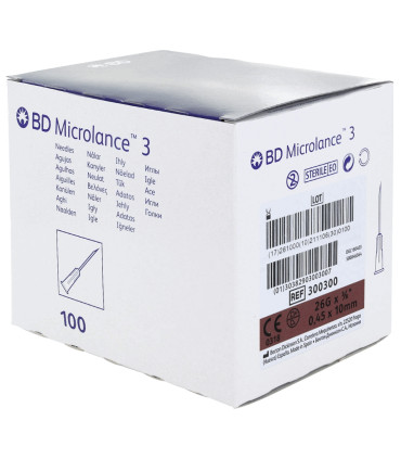 Aiguille  hypodermique BD Microlance par 100