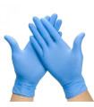 Gants nitrile bleu non poudrés Nitrylex Mercator
