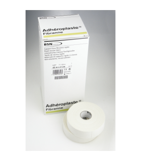 ADHEROPLASTE sparadrap tissé    Fibranne/Acetate  boite de 10 rouleaux