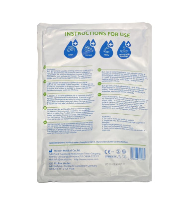 Masque facial gel brulure BURNCARE 30 x 40 cm