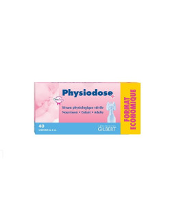 Sérum physiologique 40 doses de 5ml - Laboratoires GILBERT