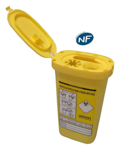 Collecteur/conteneur à Aiguille DASRI 0.25L