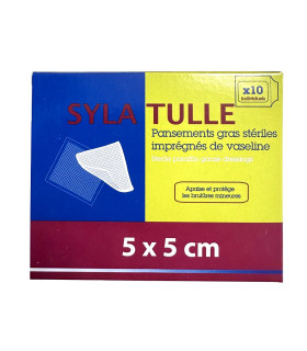 Pansement Gras Vaseliné SYLATULLE 5x5cm Boîte de 10