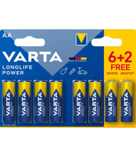 Jeu de piles VARTA AA LR6  jeu de 8