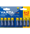 Jeu de piles VARTA AA LR6  jeu de 8