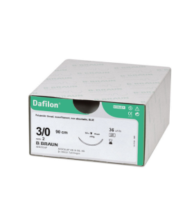 Suture non résorbable DAFILON 3/0 90cm  boite de 36 BBRAUN