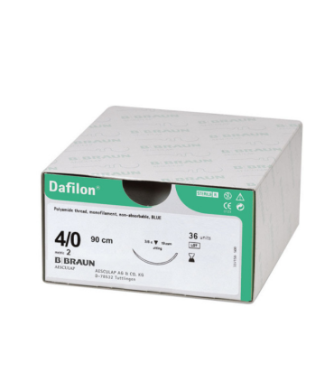 Suture non resorbable DAFILON 4/0 90cm Boite de 36 BBRAUN