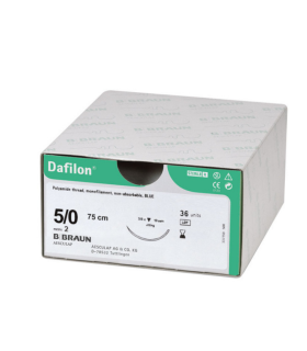 Suture non resorbable DAFILON 5/0 75cm Boite DE 36 BBRAUN