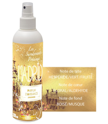 Désodorisant Surodorant Parfum d'ambiance 250mL - MADRID - Direct Médical