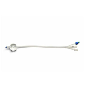 Sonde de Foley silicone 3 voies avec embout Nelaton -Direct Médical