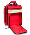 Sac à dos d'urgence EMERGENCY'S - Rouge Poche avant ouverte - Direct Médical