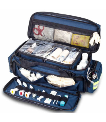 Sac Oxygénothérapie EMERGENCY'S - Bleu Marine Ouvert  - Direct Médical