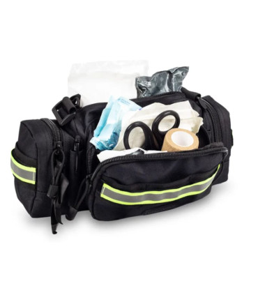 Sac banane noir de premiers secours - Ouvert - Direct Médical