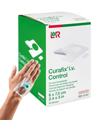 Pansement Curafix IV control 6 x 7.5 cm
