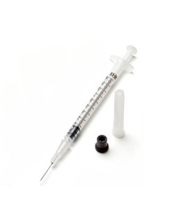 Seringue BD Preset 1ml Heparine avec aiguille 16mm 5/10 25G - boîte de 100