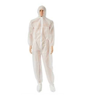 25 Combinaisons de protection blanche CAT 1 avec capuche - Direct médical