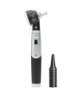 Otoscope HEINE mini 3000 LED F.O. avec spéculum AllSpec à usage unique et poignée rechargeable