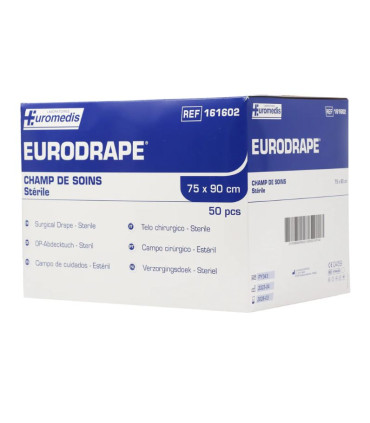 Champs de soins stérile 75 x 90 cm boite de 50 EURODRAPE EUROMEDIS