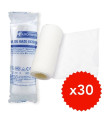 Bande extensible élastique Non Stérile 10cm x 4m Lot de 30