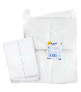 Pansement absorbant non stérile 20x40cm EUROVIT+ Sachet de 50