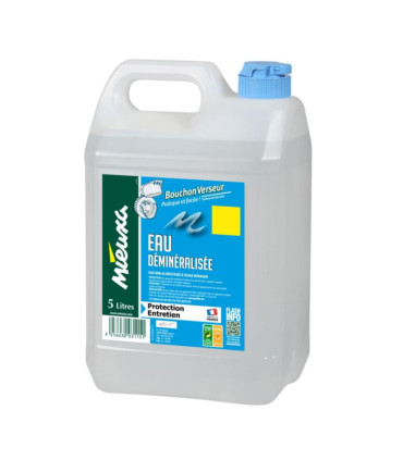 Eau déminéralisée 100 % pure 5L