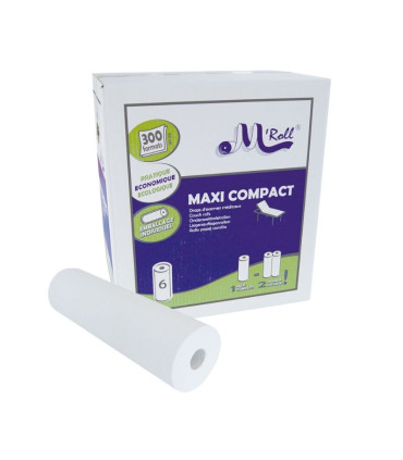 Drap d’examen lisse 58x35cm 300 formats – Carton de 6 rouleaux
