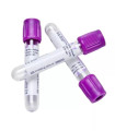 Tube BD Vacutainer® EDTA K3 – Sang total / Plasma EDTA – Bouchon violet Hemogard™ (boîte de 100)