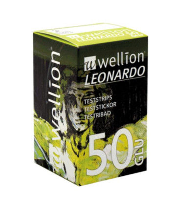 Bandelettes glycémie Wellion® LEONARDO GLU – boîte de 50