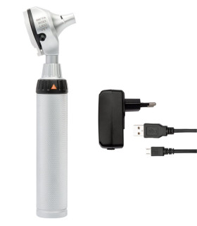 Otoscope vétérinaire HEINE BETA 200 LED VET F.O. avec poignée rechargeable USB BETA4